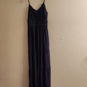 NEW Chic Dark Blue Maxi Dress B11 X